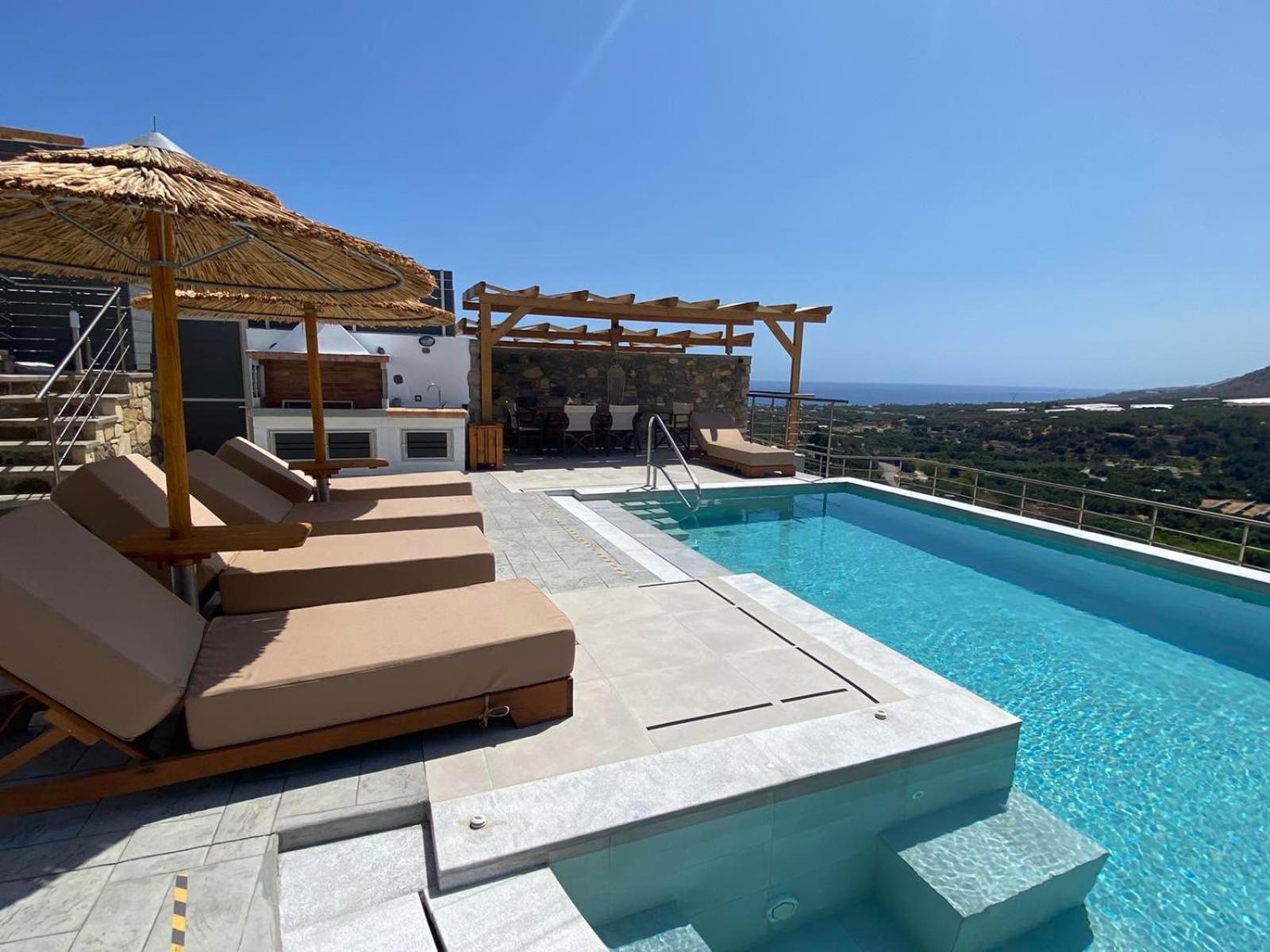 Mediterranean View Villa Makrýgialos Esterno foto